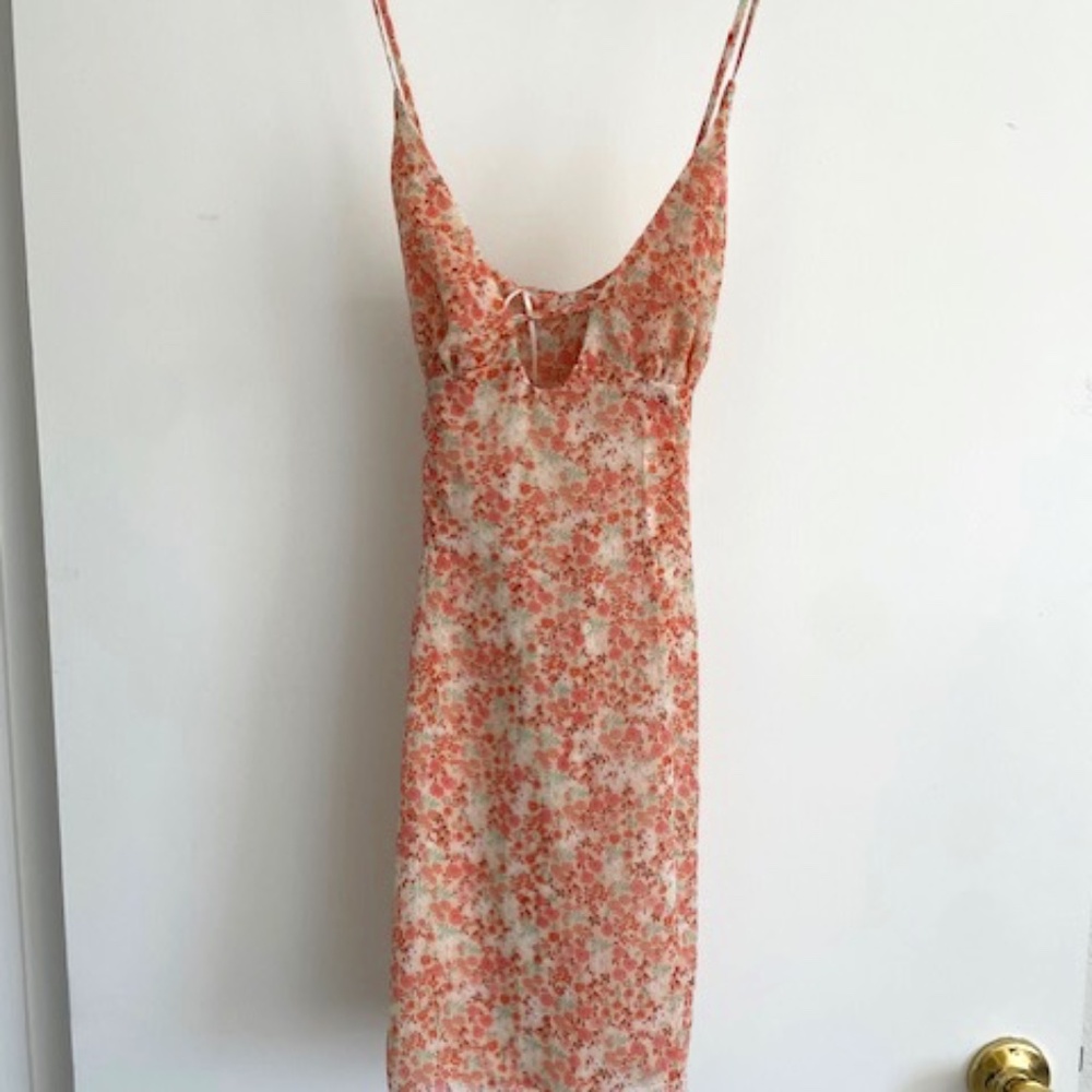 Zara floral mini dress